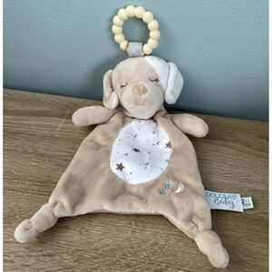 Douglas Baby Auggie Tan Puppy Teether Security Blanket Lovey Lovie